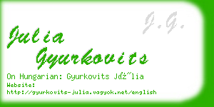 julia gyurkovits business card